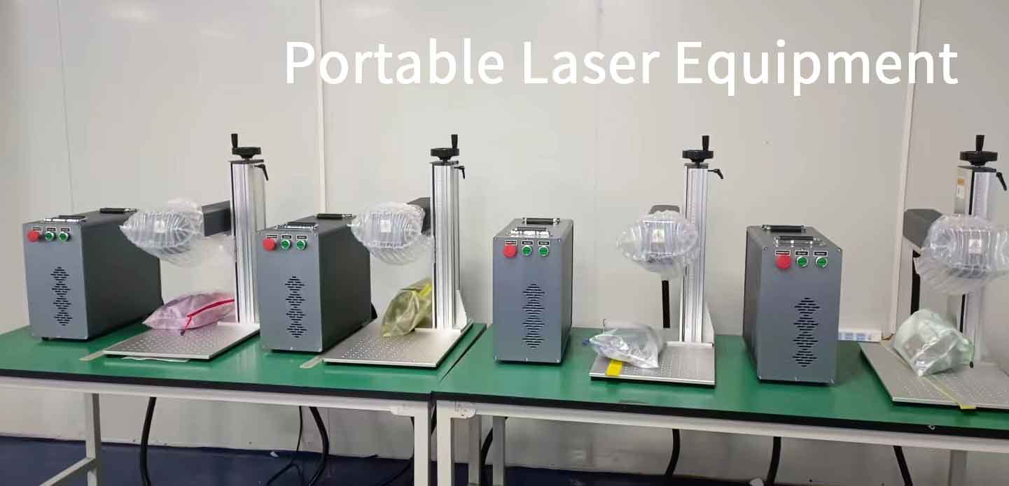 portable laser equipment with z axis, dual red light, and background display