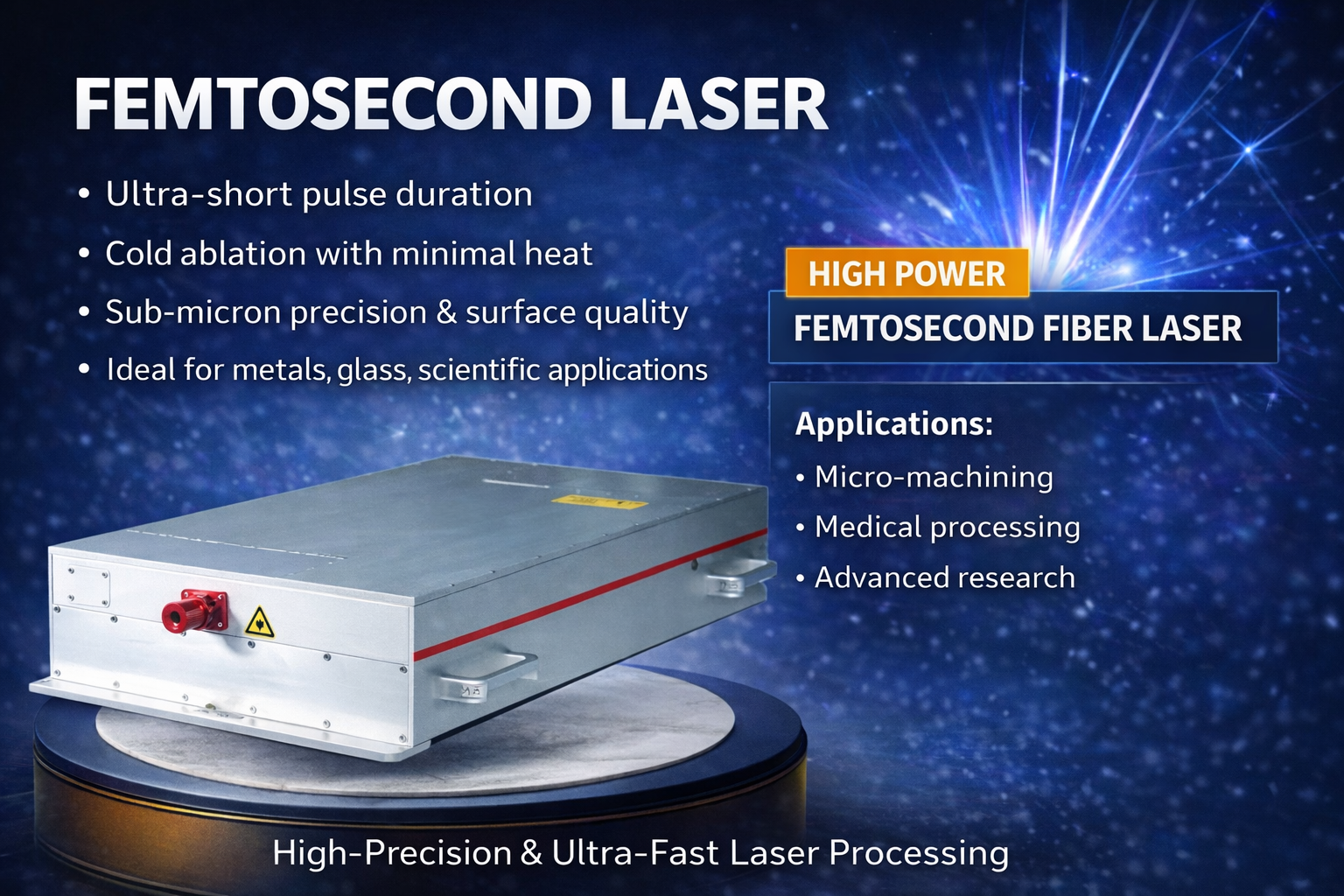 femtosecond laser high precision solutions for industrial applications