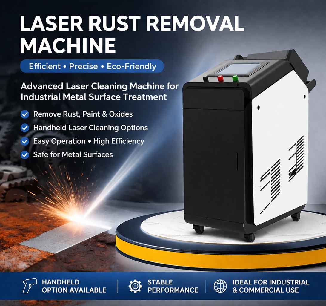 laser rust removal machine for industrial metal cleaning applications