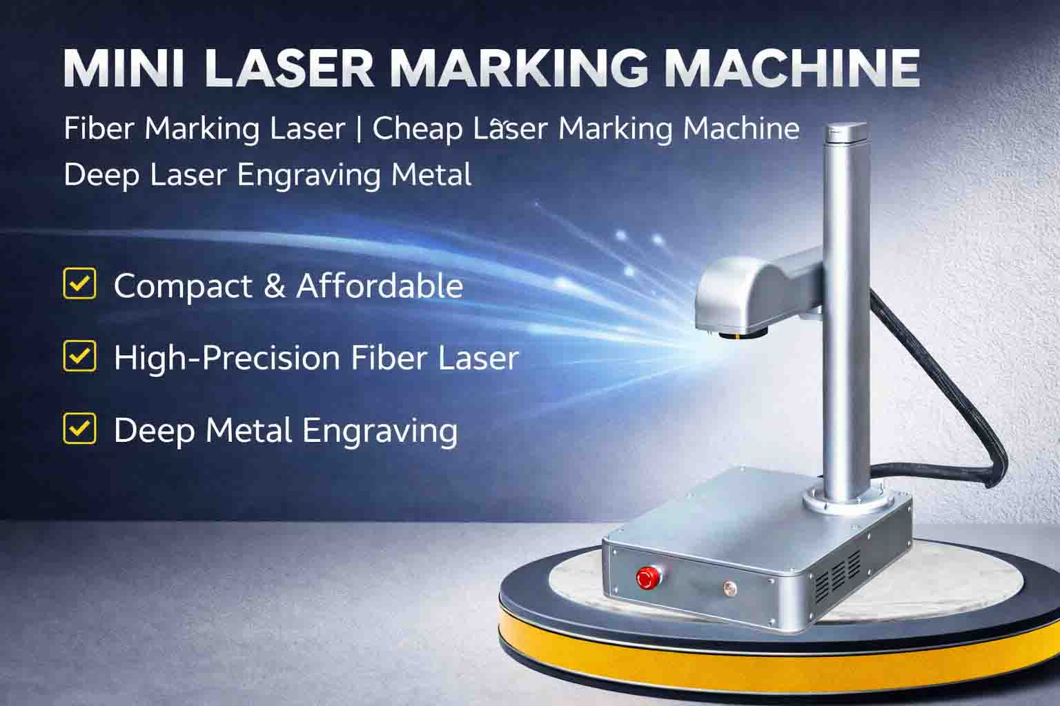 mini laser marking machine compact solution for high precision metal marking