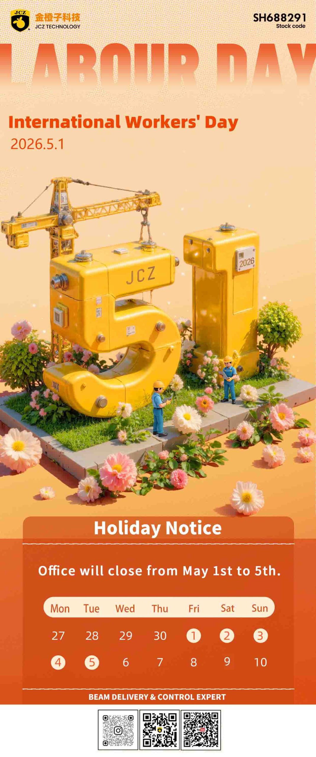 2026 labor day holiday notice