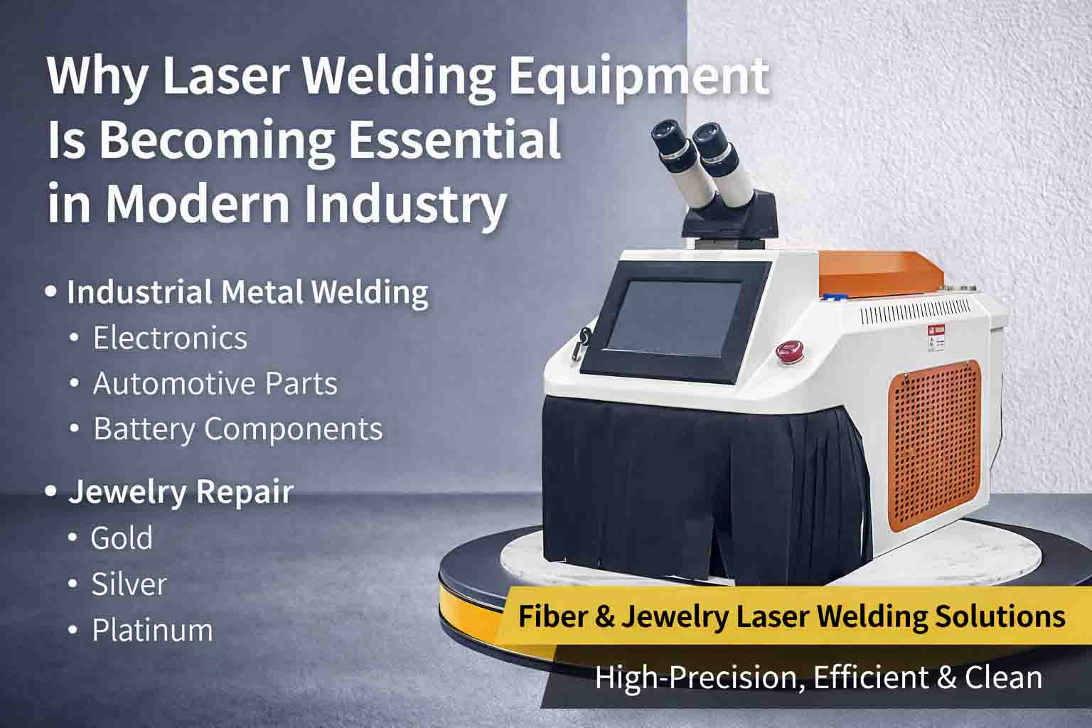 laser welding equipment for precision manufacturing and jewelry applications