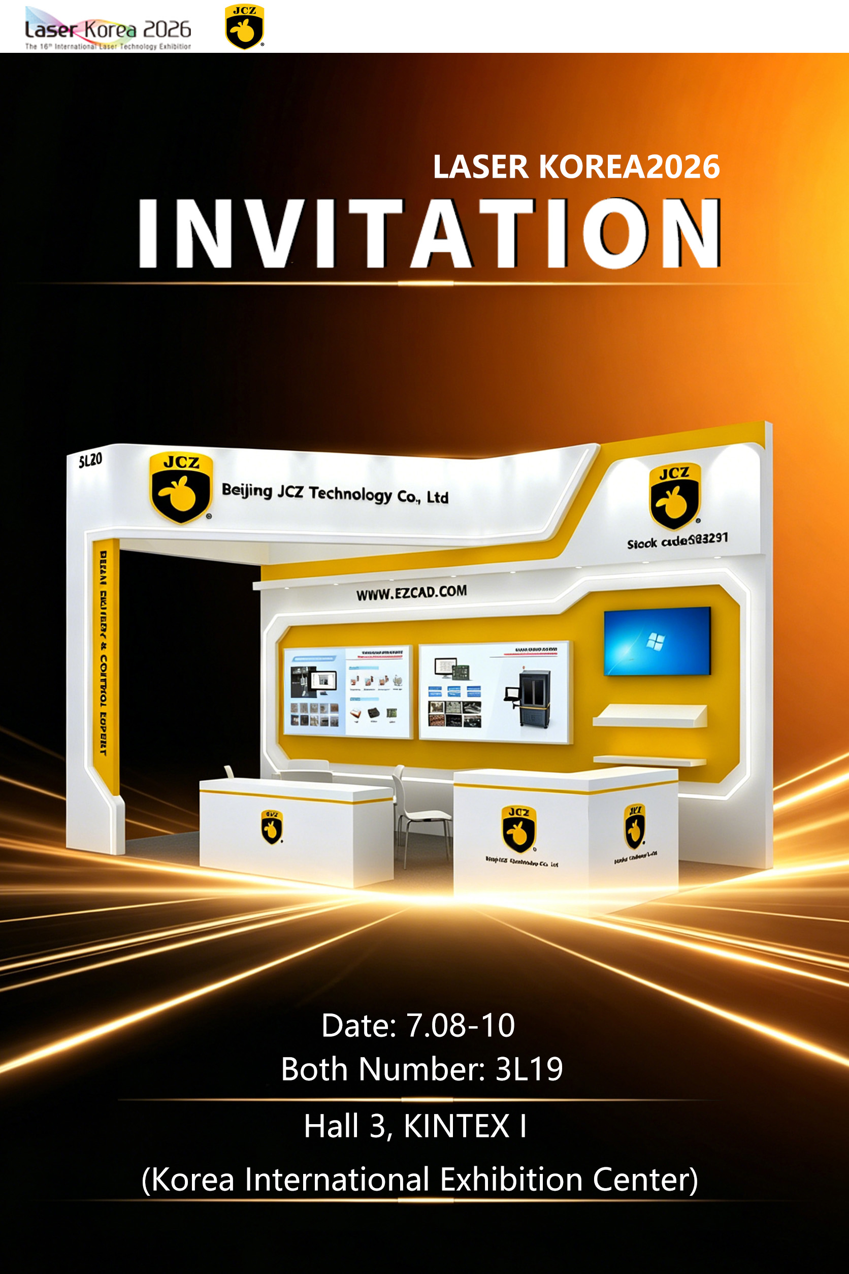 meet jcz at kimex 2026 in korea visit us at booth 3l19